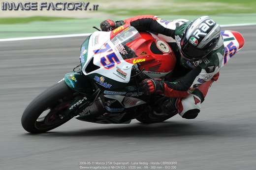 2008-05-11 Monza 2734 Supersport - Luka Nedog - Honda CBR600RR